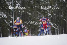 07.02.2021, Ulricehamn, Sweden (SWE): Victoria Carl (GER), Magni Smedaas (NOR), (l-r)  - FIS world cup cross-country, team sprint, Ulricehamn (SWE). www.nordicfocus.com. © Thibaut/NordicFocus. Every downloaded picture is fee-liable.