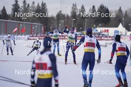 07.02.2021, Ulricehamn, Sweden (SWE): Federico Pellegrino (ITA), Roman Furger (SUI), (l-r)  - FIS world cup cross-country, team sprint, Ulricehamn (SWE). www.nordicfocus.com. © Thibaut/NordicFocus. Every downloaded picture is fee-liable.