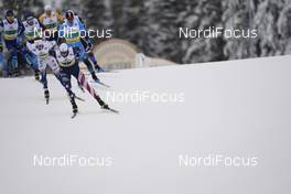 07.02.2021, Ulricehamn, Sweden (SWE): Kevin Bolger (USA), Richard Jouve (FRA), (l-r)  - FIS world cup cross-country, team sprint, Ulricehamn (SWE). www.nordicfocus.com. © Thibaut/NordicFocus. Every downloaded picture is fee-liable.