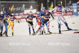 07.02.2021, Ulricehamn, Sweden (SWE): Sadie Maubet Bjornsen (USA), Maja Dahlqvist (SWE), (l-r)  - FIS world cup cross-country, team sprint, Ulricehamn (SWE). www.nordicfocus.com. © Thibaut/NordicFocus. Every downloaded picture is fee-liable.