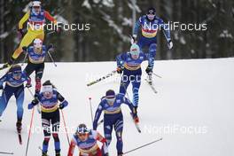 07.02.2021, Ulricehamn, Sweden (SWE): Laurien Van Der Graaff (SUI), Anne Kylloenen (FIN), (l-r)  - FIS world cup cross-country, team sprint, Ulricehamn (SWE). www.nordicfocus.com. © Thibaut/NordicFocus. Every downloaded picture is fee-liable.