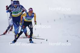 07.02.2021, Ulricehamn, Sweden (SWE): Sofie Krehl (GER), Nadine Faehndrich (SUI), (l-r)  - FIS world cup cross-country, team sprint, Ulricehamn (SWE). www.nordicfocus.com. © Thibaut/NordicFocus. Every downloaded picture is fee-liable.