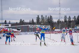 07.02.2021, Ulricehamn, Sweden (SWE): Nadine Faehndrich (SUI), Anamarija Lampic (SLO), Linn Svahn (SWE), (l-r)  - FIS world cup cross-country, team sprint, Ulricehamn (SWE). www.nordicfocus.com. © Thibaut/NordicFocus. Every downloaded picture is fee-liable.
