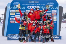 07.02.2021, Ulricehamn, Sweden (SWE): Team Switzerland Feature - FIS world cup cross-country, team sprint, Ulricehamn (SWE). www.nordicfocus.com. © Thibaut/NordicFocus. Every downloaded picture is fee-liable.