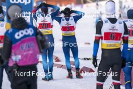07.02.2021, Ulricehamn, Sweden (SWE): Roman Schaad (SUI), Jovian Hediger (SUI), (l-r)  - FIS world cup cross-country, team sprint, Ulricehamn (SWE). www.nordicfocus.com. © Thibaut/NordicFocus. Every downloaded picture is fee-liable.