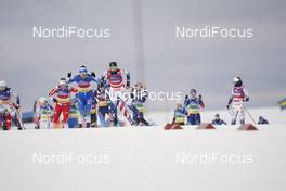 07.02.2021, Ulricehamn, Sweden (SWE): Eva Urevc (SLO), Maja Dahlqvist (SWE), (l-r)  - FIS world cup cross-country, team sprint, Ulricehamn (SWE). www.nordicfocus.com. © Thibaut/NordicFocus. Every downloaded picture is fee-liable.