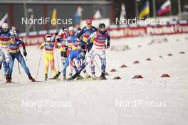 07.02.2021, Ulricehamn, Sweden (SWE): Laurien Van Der Graaff (SUI), Maja Dahlqvist (SWE), (l-r)  - FIS world cup cross-country, team sprint, Ulricehamn (SWE). www.nordicfocus.com. © Thibaut/NordicFocus. Every downloaded picture is fee-liable.