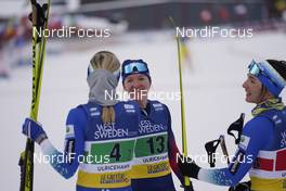 07.02.2021, Ulricehamn, Sweden (SWE): Anamarija Lampic (SLO), Nadine Faehndrich (SUI), (l-r)  - FIS world cup cross-country, team sprint, Ulricehamn (SWE). www.nordicfocus.com. © Thibaut/NordicFocus. Every downloaded picture is fee-liable.