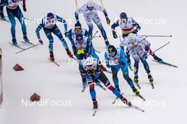 07.02.2021, Ulricehamn, Sweden (SWE): Lucas Chanavat (FRA) - FIS world cup cross-country, team sprint, Ulricehamn (SWE). www.nordicfocus.com. © Thibaut/NordicFocus. Every downloaded picture is fee-liable.