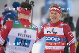 24.01.2021, Lahti Finland (FIN): Alexander Bolshunov (RUS) - FIS world cup cross-country, 4x10km men, Lahti (FIN). www.nordicfocus.com. © Vianney THIBAUT/NordicFocus. Every downloaded picture is fee-liable.