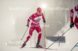 24.01.2021, Lahti Finland (FIN): Alexander Bolshunov (RUS) - FIS world cup cross-country, 4x10km men, Lahti (FIN). www.nordicfocus.com. © Modica/NordicFocus. Every downloaded picture is fee-liable.