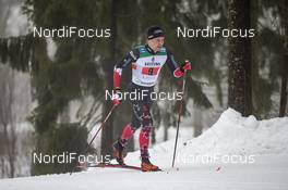 24.01.2021, Lahti Finland (FIN): Graham Ritchie (CAN) - FIS world cup cross-country, 4x10km men, Lahti (FIN). www.nordicfocus.com. © Modica/NordicFocus. Every downloaded picture is fee-liable.