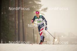 24.01.2021, Lahti Finland (FIN): Gus Schumacher (USA) - FIS world cup cross-country, 4x10km men, Lahti (FIN). www.nordicfocus.com. © Modica/NordicFocus. Every downloaded picture is fee-liable.
