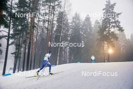 24.01.2021, Lahti Finland (FIN): Fredrik Andersson (SWE) - FIS world cup cross-country, 4x10km men, Lahti (FIN). www.nordicfocus.com. © Modica/NordicFocus. Every downloaded picture is fee-liable.