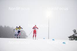 24.01.2021, Lahti Finland (FIN): Natalia Nepryaeva (RUS), Jessie Diggins (USA), Emma Ribom (SWE), (l-r)  - FIS world cup cross-country, 4x5km women, Lahti (FIN). www.nordicfocus.com. © Modica/NordicFocus. Every downloaded picture is fee-liable.