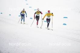 24.01.2021, Lahti Finland (FIN): Katharina Hennig (GER), Dahria Beatty (CAN), Anne Kylloenen (FIN), (l-r)  - FIS world cup cross-country, 4x5km women, Lahti (FIN). www.nordicfocus.com. © Modica/NordicFocus. Every downloaded picture is fee-liable.