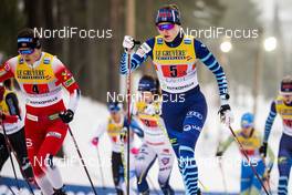 24.01.2021, Lahti Finland (FIN): Johanna Matintalo (FIN) - FIS world cup cross-country, 4x5km women, Lahti (FIN). www.nordicfocus.com. © Modica/NordicFocus. Every downloaded picture is fee-liable.