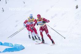 23.01.2021, Lahti Finland (FIN): Alexander Bolshunov (RUS) - FIS world cup cross-country, skiathlon men, Lahti (FIN). www.nordicfocus.com. © Vianney THIBAUT/NordicFocus. Every downloaded picture is fee-liable.