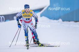 23.01.2021, Lahti Finland (FIN): Fredrik Andersson (SWE) - FIS world cup cross-country, skiathlon men, Lahti (FIN). www.nordicfocus.com. © Vianney THIBAUT/NordicFocus. Every downloaded picture is fee-liable.