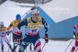 23.01.2021, Lahti Finland (FIN): Gus Schumacher (USA) - FIS world cup cross-country, skiathlon men, Lahti (FIN). www.nordicfocus.com. © Vianney THIBAUT/NordicFocus. Every downloaded picture is fee-liable.