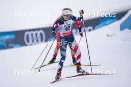 23.01.2021, Lahti Finland (FIN): Alayna Sonnesyn (USA) - FIS world cup cross-country, skiathlon women, Lahti (FIN). www.nordicfocus.com. © Vianney THIBAUT/NordicFocus. Every downloaded picture is fee-liable.