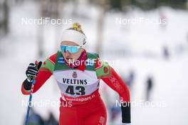 23.01.2021, Lahti Finland (FIN): Ina Lukonina (BLR) - FIS world cup cross-country, skiathlon women, Lahti (FIN). www.nordicfocus.com. © Vianney THIBAUT/NordicFocus. Every downloaded picture is fee-liable.