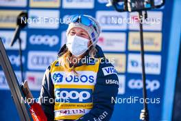 29.01.2021, Falun, Sweden (SWE): Jessie Diggins (USA) - FIS world cup cross-country, 10km women, Falun (SWE). www.nordicfocus.com. © Thibaut/NordicFocus. Every downloaded picture is fee-liable.