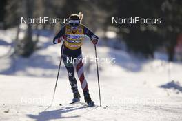 29.01.2021, Falun, Sweden (SWE): Jessie Diggins (USA) - FIS world cup cross-country, 10km women, Falun (SWE). www.nordicfocus.com. © Thibaut/NordicFocus. Every downloaded picture is fee-liable.