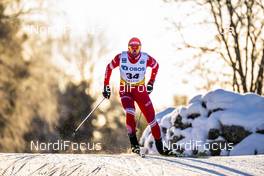 29.01.2021, Falun, Sweden (SWE): Andrey Larkov (RUS) - FIS world cup cross-country, 15km men, Falun (SWE). www.nordicfocus.com. © Thibaut/NordicFocus. Every downloaded picture is fee-liable.