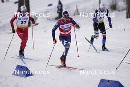 31.01.2021, Falun, Sweden (SWE): Karl-Johan Westberg (SWE), Federico Pellegrino (ITA), Michal Novak (CZE), (l-r)  - FIS world cup cross-country, individual sprint, Falun (SWE). www.nordicfocus.com. © Thibaut/NordicFocus. Every downloaded picture is fee-liable.