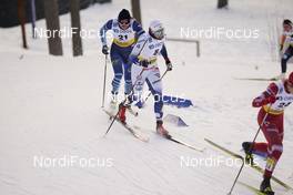 31.01.2021, Falun, Sweden (SWE): Katri Lylynpera (FIN), Hanna Falk (SWE), (l-r)  - FIS world cup cross-country, individual sprint, Falun (SWE). www.nordicfocus.com. © Thibaut/NordicFocus. Every downloaded picture is fee-liable.