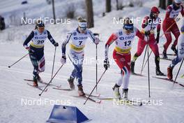 31.01.2021, Falun, Sweden (SWE): Rosie Brennan (USA), Jonna Sundling (SWE), Maiken Caspersen Falla (NOR), (l-r)  - FIS world cup cross-country, individual sprint, Falun (SWE). www.nordicfocus.com. © Thibaut/NordicFocus. Every downloaded picture is fee-liable.