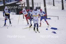 31.01.2021, Falun, Sweden (SWE): Michal Novak (CZE), Karl-Johan Westberg (SWE), Oskar Svensson (SWE), (l-r)  - FIS world cup cross-country, individual sprint, Falun (SWE). www.nordicfocus.com. © Thibaut/NordicFocus. Every downloaded picture is fee-liable.