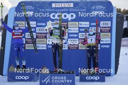 31.01.2021, Falun, Sweden (SWE): Anamarija Lampic (SLO), Linn Svahn (SWE), Jonna Sundling (SWE), (l-r)  - FIS world cup cross-country, individual sprint, Falun (SWE). www.nordicfocus.com. © Thibaut/NordicFocus. Every downloaded picture is fee-liable.