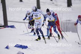 31.01.2021, Falun, Sweden (SWE): Oskar Svensson (SWE), Joni Maki (FIN), (l-r)  - FIS world cup cross-country, individual sprint, Falun (SWE). www.nordicfocus.com. © Thibaut/NordicFocus. Every downloaded picture is fee-liable.