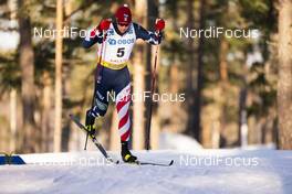 31.01.2021, Falun, Sweden (SWE): Logan Hanneman (USA) - FIS world cup cross-country, individual sprint, Falun (SWE). www.nordicfocus.com. © Thibaut/NordicFocus. Every downloaded picture is fee-liable.