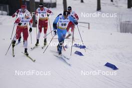 31.01.2021, Falun, Sweden (SWE): Erik Valnes (NOR), Johannes Hoesflot Klaebo (NOR), Richard Jouve (FRA), (l-r)  - FIS world cup cross-country, individual sprint, Falun (SWE). www.nordicfocus.com. © Thibaut/NordicFocus. Every downloaded picture is fee-liable.