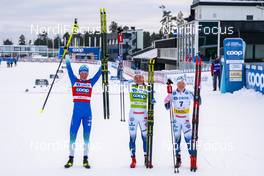 31.01.2021, Falun, Sweden (SWE): Anamarija Lampic (SLO), Linn Svahn (SWE), Jonna Sundling (SWE), (l-r)  - FIS world cup cross-country, individual sprint, Falun (SWE). www.nordicfocus.com. © Thibaut/NordicFocus. Every downloaded picture is fee-liable.