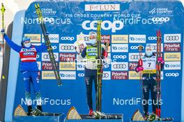 31.01.2021, Falun, Sweden (SWE): Anamarija Lampic (SLO), Linn Svahn (SWE), Jonna Sundling (SWE), (l-r) - FIS world cup cross-country, individual sprint, Falun (SWE). www.nordicfocus.com. © Thibaut/NordicFocus. Every downloaded picture is fee-liable.