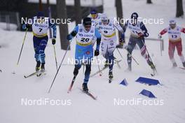 31.01.2021, Falun, Sweden (SWE): Lauri Vuorinen (FIN), Valentin Chauvin (FRA), Anton Persson (SWE), (l-r)  - FIS world cup cross-country, individual sprint, Falun (SWE). www.nordicfocus.com. © Thibaut/NordicFocus. Every downloaded picture is fee-liable.