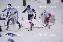 31.01.2021, Falun, Sweden (SWE): Anton Persson (SWE), James Clinton Schoonmaker (USA), Haavard Solaas Taugboel (NOR), (l-r)  - FIS world cup cross-country, individual sprint, Falun (SWE). www.nordicfocus.com. © Thibaut/NordicFocus. Every downloaded picture is fee-liable.