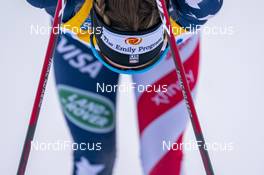 31.01.2021, Falun, Sweden (SWE): Jessie Diggins (USA) - FIS world cup cross-country, individual sprint, Falun (SWE). www.nordicfocus.com. © Thibaut/NordicFocus. Every downloaded picture is fee-liable.