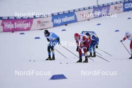 31.01.2021, Falun, Sweden (SWE): Lucas Chanavat (FRA), Sergey Ustiugov (RUS), (l-r)  - FIS world cup cross-country, individual sprint, Falun (SWE). www.nordicfocus.com. © Thibaut/NordicFocus. Every downloaded picture is fee-liable.