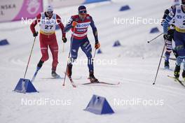 31.01.2021, Falun, Sweden (SWE): Karl-Johan Westberg (SWE), Federico Pellegrino (ITA), (l-r)  - FIS world cup cross-country, individual sprint, Falun (SWE). www.nordicfocus.com. © Thibaut/NordicFocus. Every downloaded picture is fee-liable.