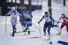 31.01.2021, Falun, Sweden (SWE): Johanna Hagstroem (SWE), Eva Urevc (SLO), Jasmi Joensuu (FIN), (l-r)  - FIS world cup cross-country, individual sprint, Falun (SWE). www.nordicfocus.com. © Thibaut/NordicFocus. Every downloaded picture is fee-liable.