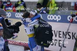 30.01.2021, Falun, Sweden (SWE): Moa Lundgren (SWE), Linn Svahn (SWE), (l-r)  - FIS world cup cross-country, 10km women, Falun (SWE). www.nordicfocus.com. © Thibaut/NordicFocus. Every downloaded picture is fee-liable.