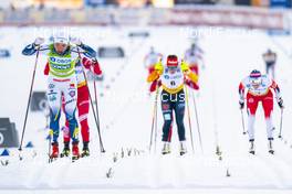 30.01.2021, Falun, Sweden (SWE): Linn Svahn (SWE), Katharina Hennig (GER), Therese Johaug (NOR), (l-r) - FIS world cup cross-country, 10km women, Falun (SWE). www.nordicfocus.com. © Thibaut/NordicFocus. Every downloaded picture is fee-liable.