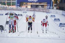 30.01.2021, Falun, Sweden (SWE): Linn Svahn (SWE), Katharina Hennig (GER), Therese Johaug (NOR), (l-r)  - FIS world cup cross-country, 10km women, Falun (SWE). www.nordicfocus.com. © Thibaut/NordicFocus. Every downloaded picture is fee-liable.