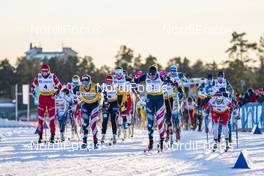 30.01.2021, Falun, Sweden (SWE): Yulia Stupak (RUS), Jessie Diggins (USA), Rosie Brennan (USA), (l-r) - FIS world cup cross-country, 10km women, Falun (SWE). www.nordicfocus.com. © Thibaut/NordicFocus. Every downloaded picture is fee-liable.