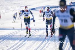 30.01.2021, Falun, Sweden (SWE): Marcus Ruus (SWE), Scott Patterson (USA) - FIS world cup cross-country, 15km men, Falun (SWE). www.nordicfocus.com. © Thibaut/NordicFocus. Every downloaded picture is fee-liable.